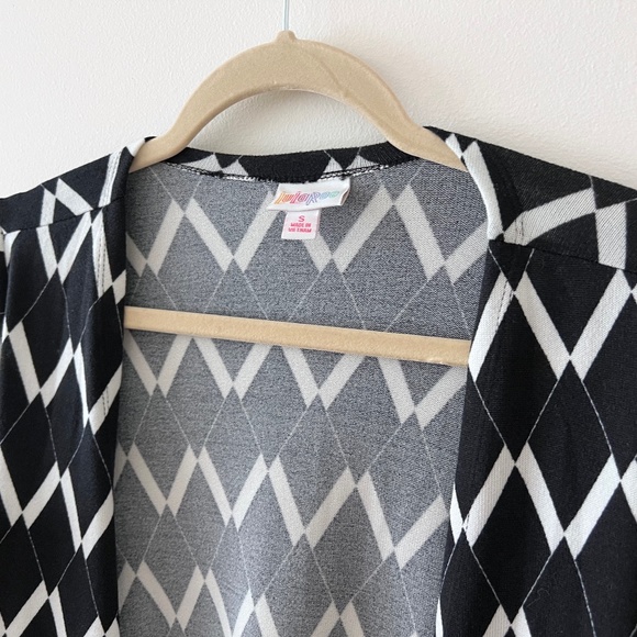 NWT LuLaRoe Caroline Cardigan - S - Black and White - Picture 1 of 3